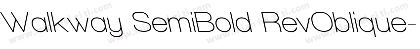 Walkway SemiBold RevOblique字体转换